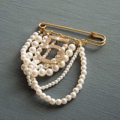 Fashion Women All-match Pearl  Pin Brooch High Quality