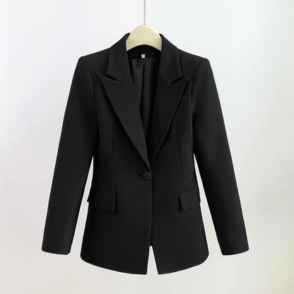 Solid Color Classic Design Women High Street Lady Blazer Suit